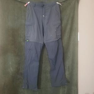 REI gray convertible cargo pants size 30x32